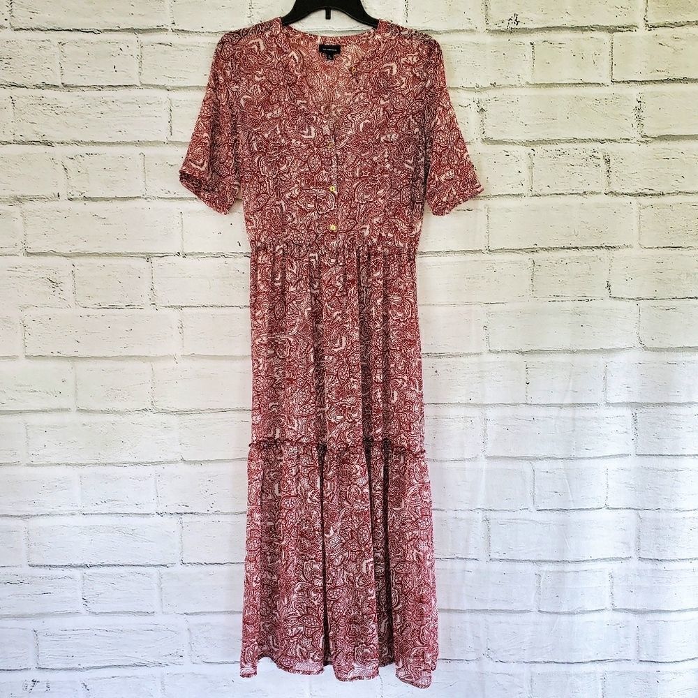 Who what wear short sleeve maxi slip dress